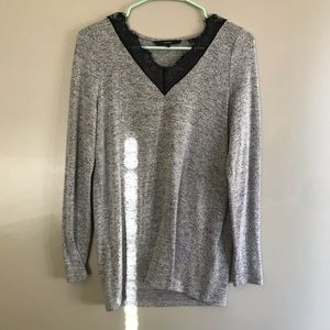 Vero Moda Lace-Trim Long Sleeve Top